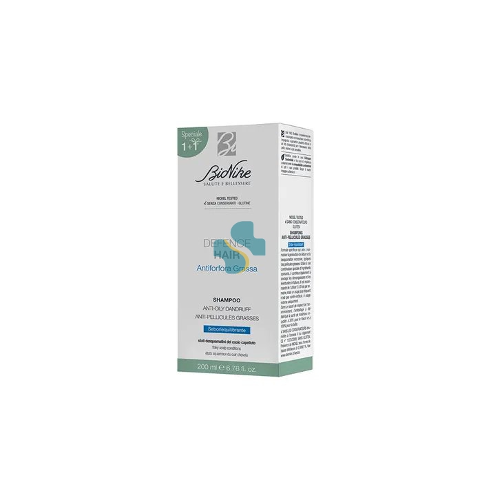 BioNike Linea Defence Hair Shampoo Trattante Antiforfora Grassa 200 ml