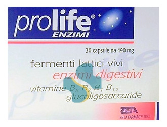 Prolife Enzimi Integratore Alimentare di Fermenti Lattici 30 Capsule