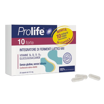 Prolife Linea Intestino Sano 10 Forte Integratore Fermenti Lattici 20 Capsule